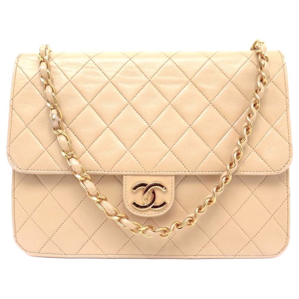 Chanel Classic flap beige CC bag handbag